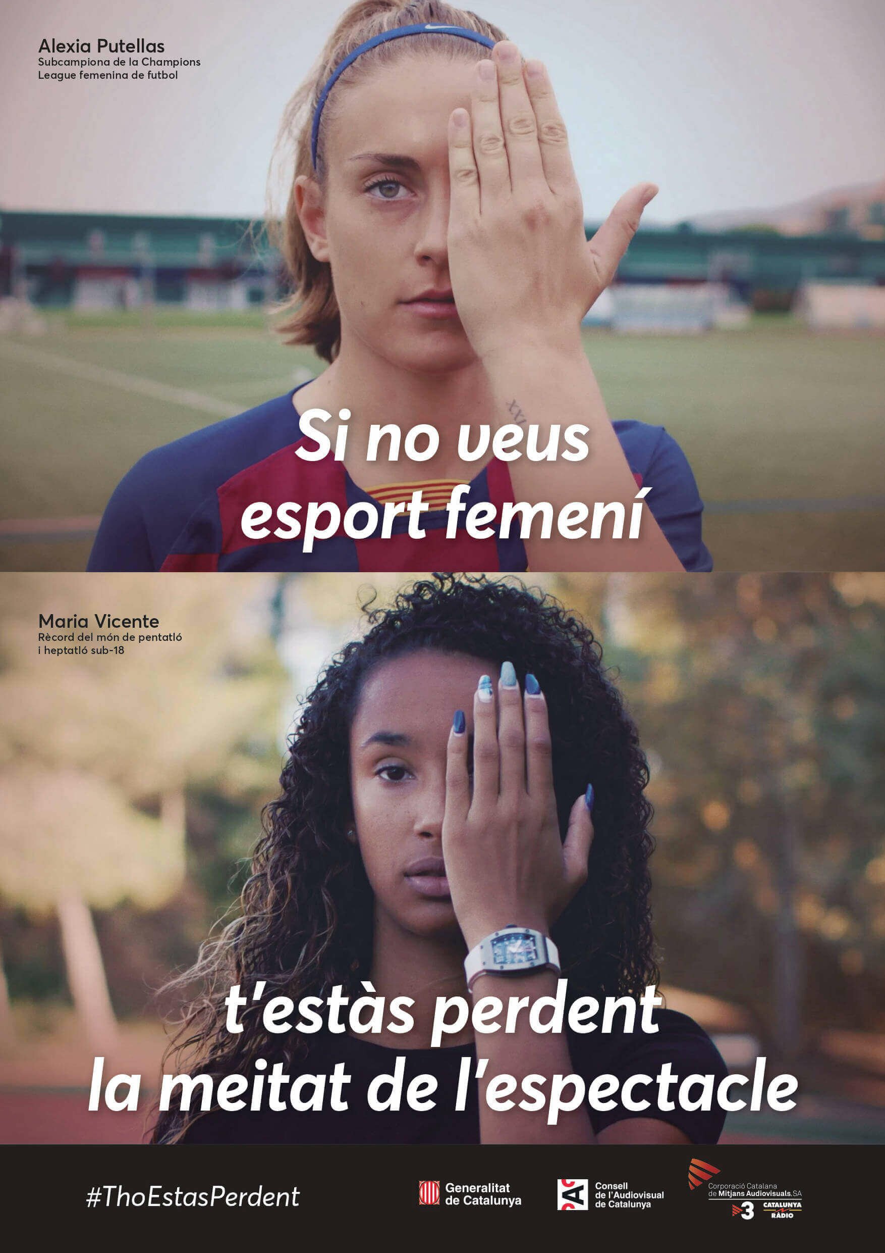 Cartell Putellas Vicente - #ThoEstasPerdent